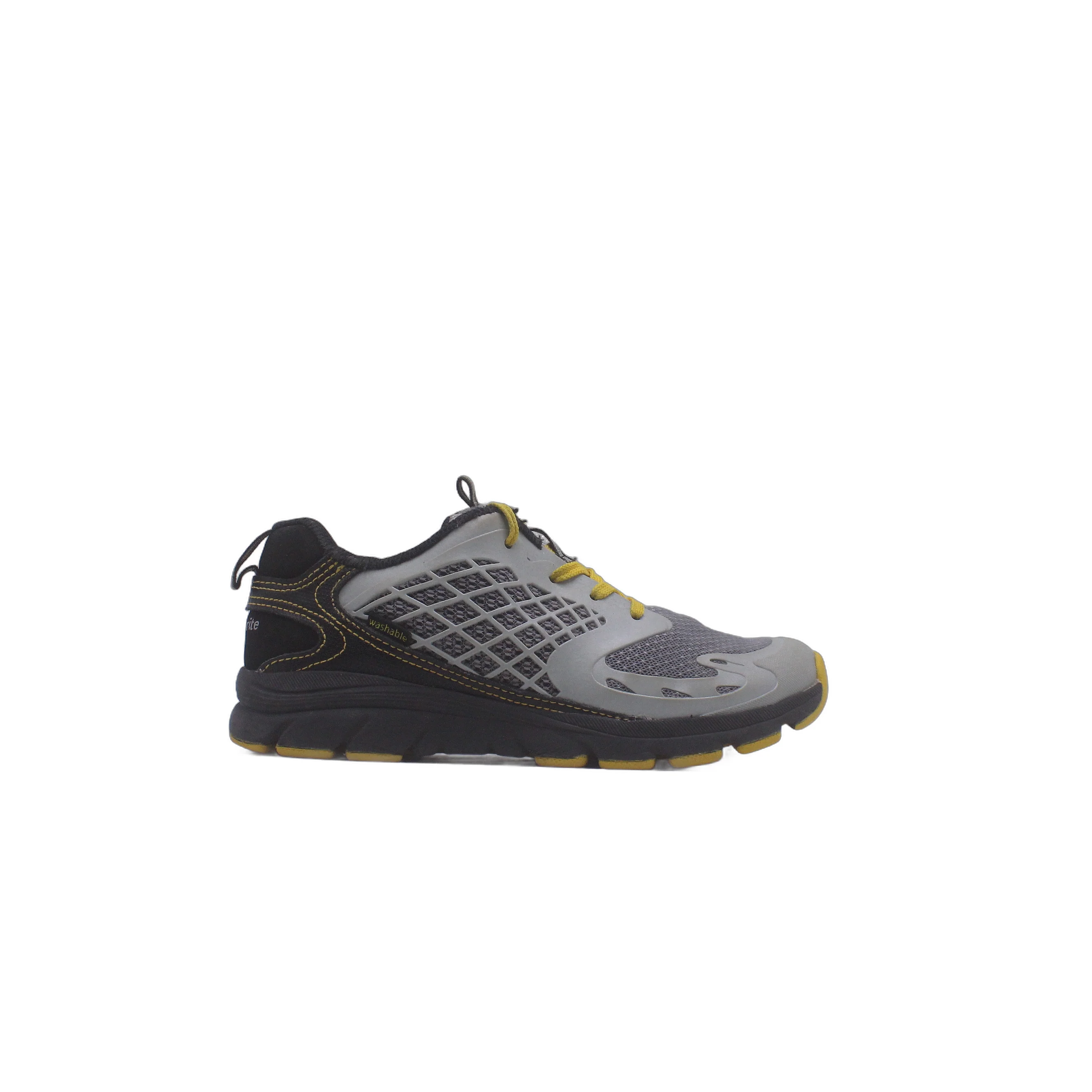 Stride Rite Gray Lime Green Athletic Shoe