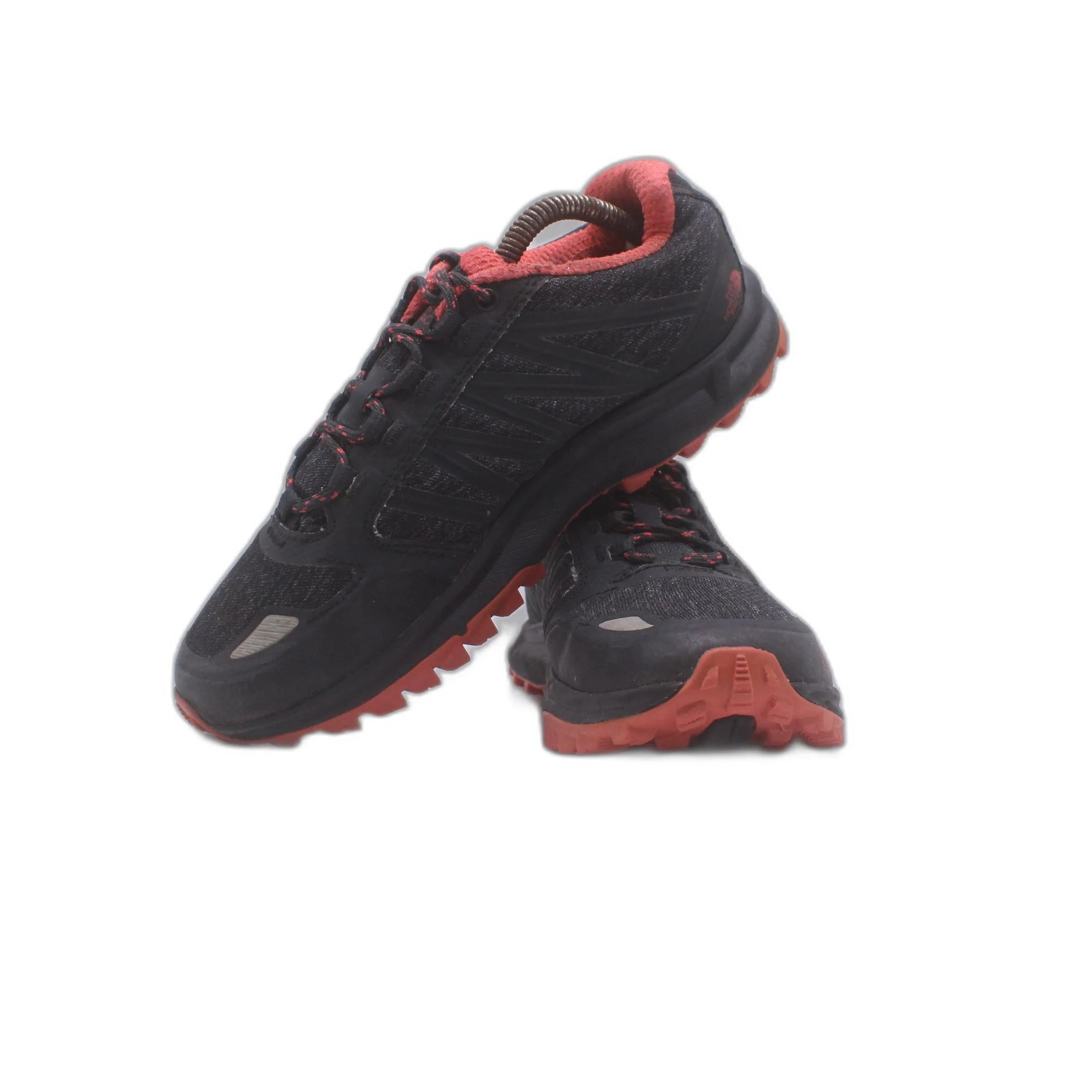 The North Face Litewave Fastpack Hiking Black Red Ortholite Shoe - Image 5