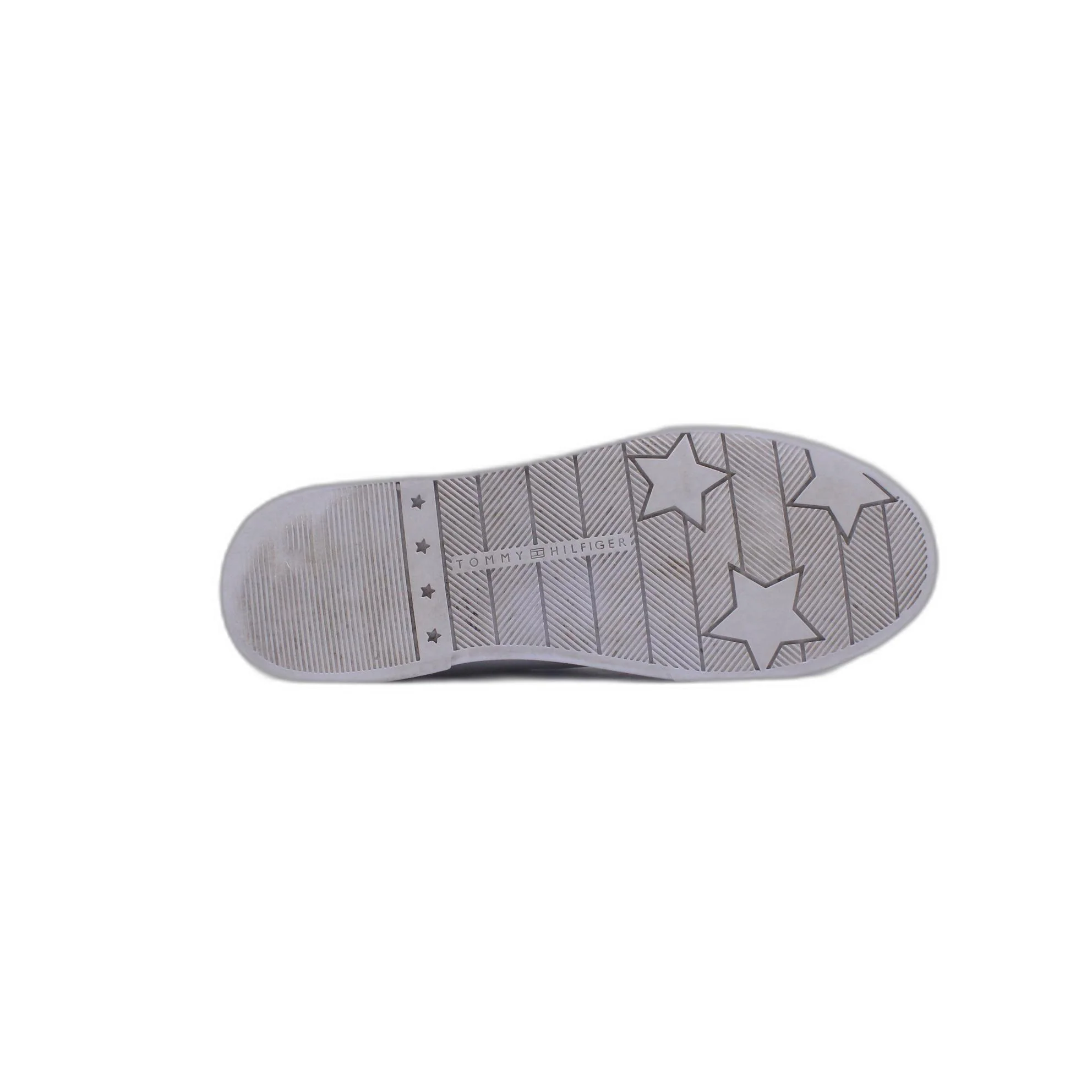 TOMMY HILFIGER WHITE LEATHER SIGNATURE COURT SNEAKER - Image 3