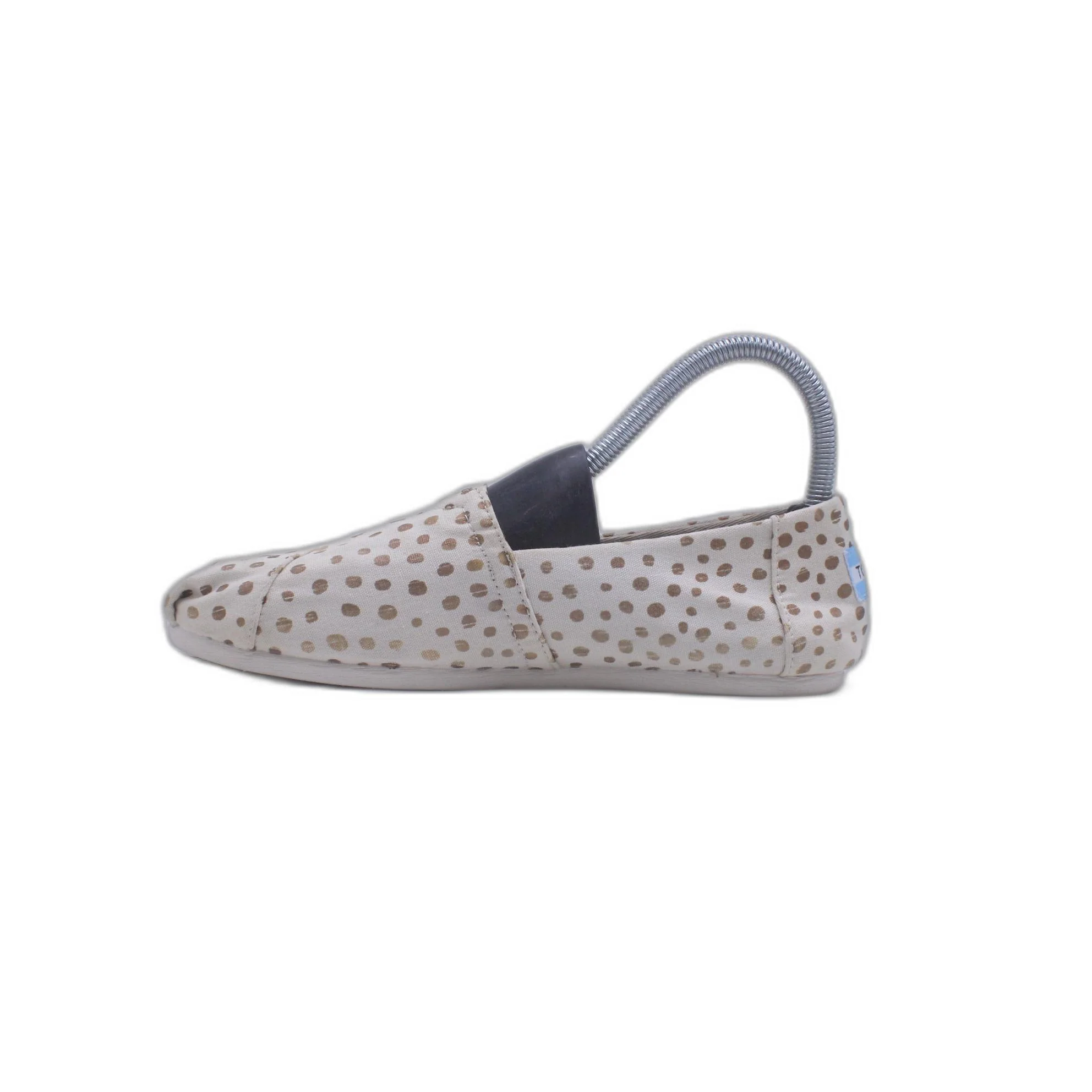 Toms Youth Bimini Rose Gold Dots Shoe - Image 2