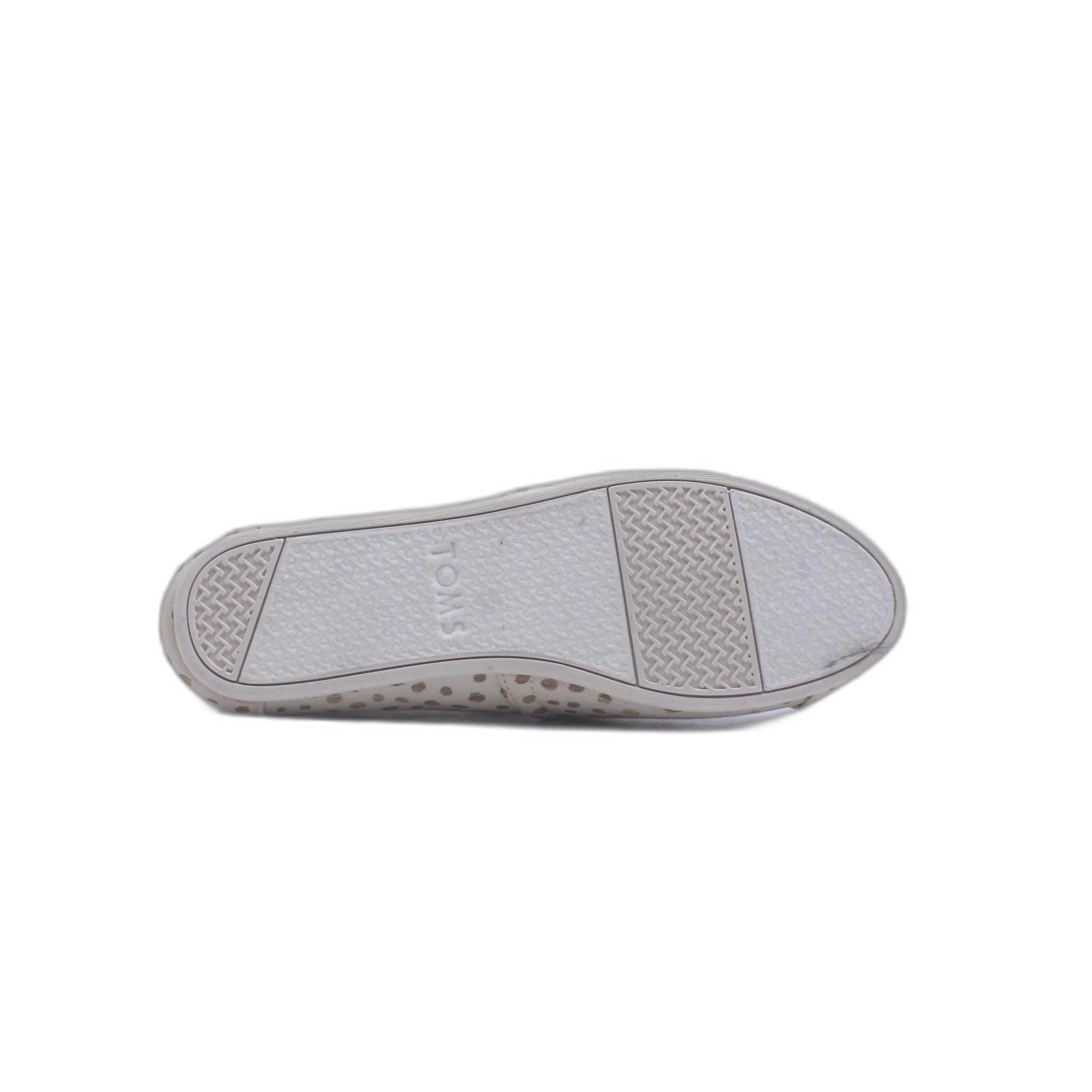 Toms Youth Bimini Rose Gold Dots Shoe - Image 3