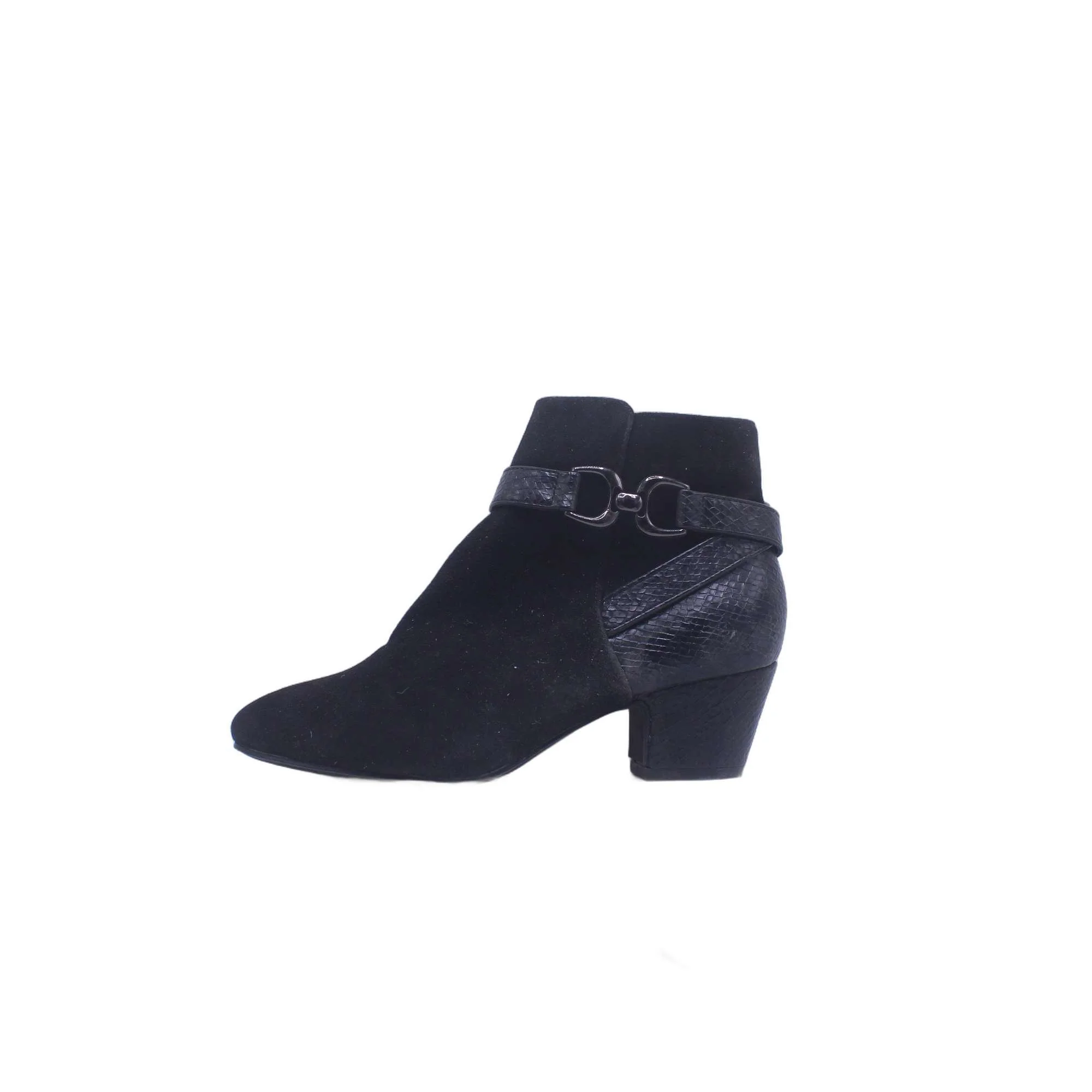 TU Black Floral Embroidered Over Knee Boot - Image 3