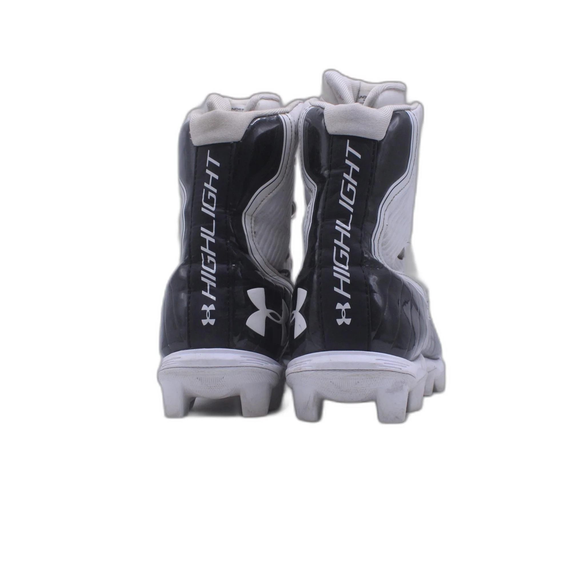 Under Armour Highlight RM Mens Football Cleats 3021197-003 Black/White - Image 4