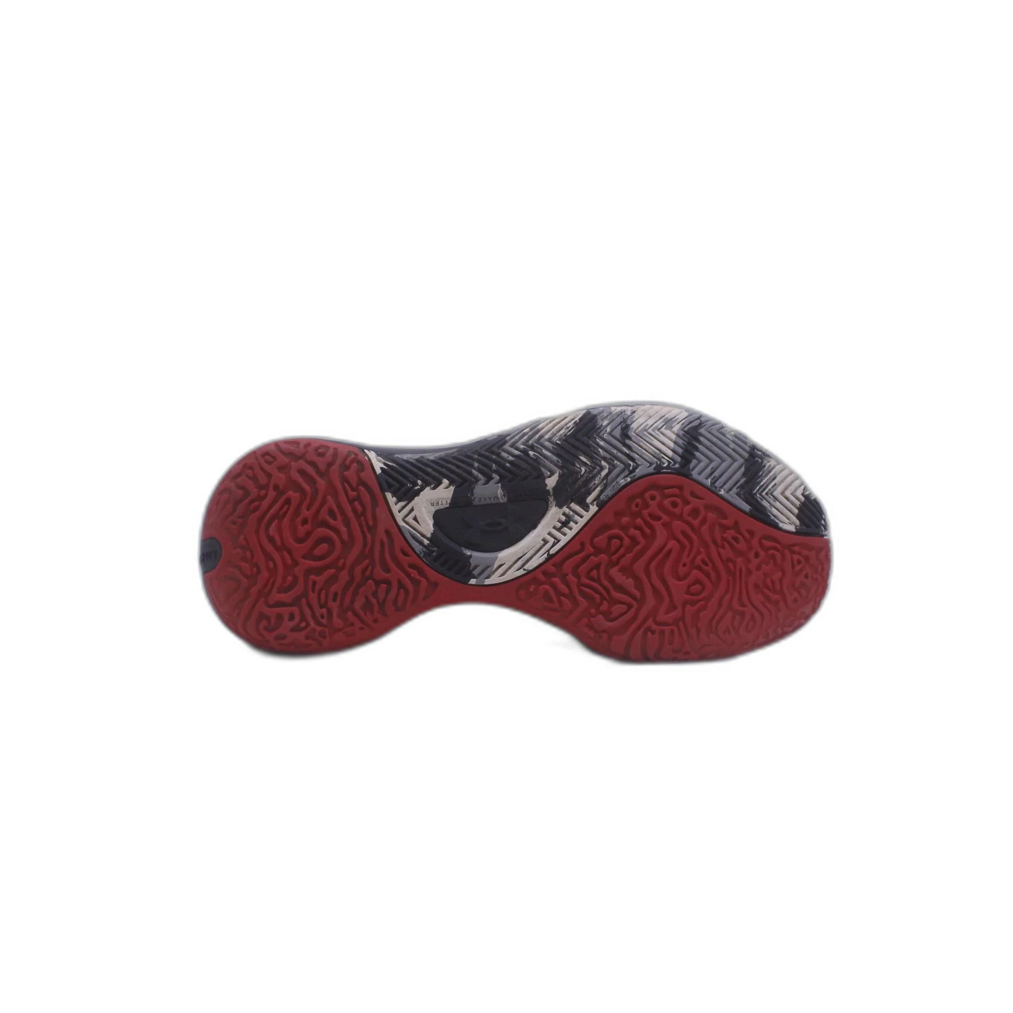 Under Armour Men's Lockdown 6 Red Black Basketball Shoe - Image 3