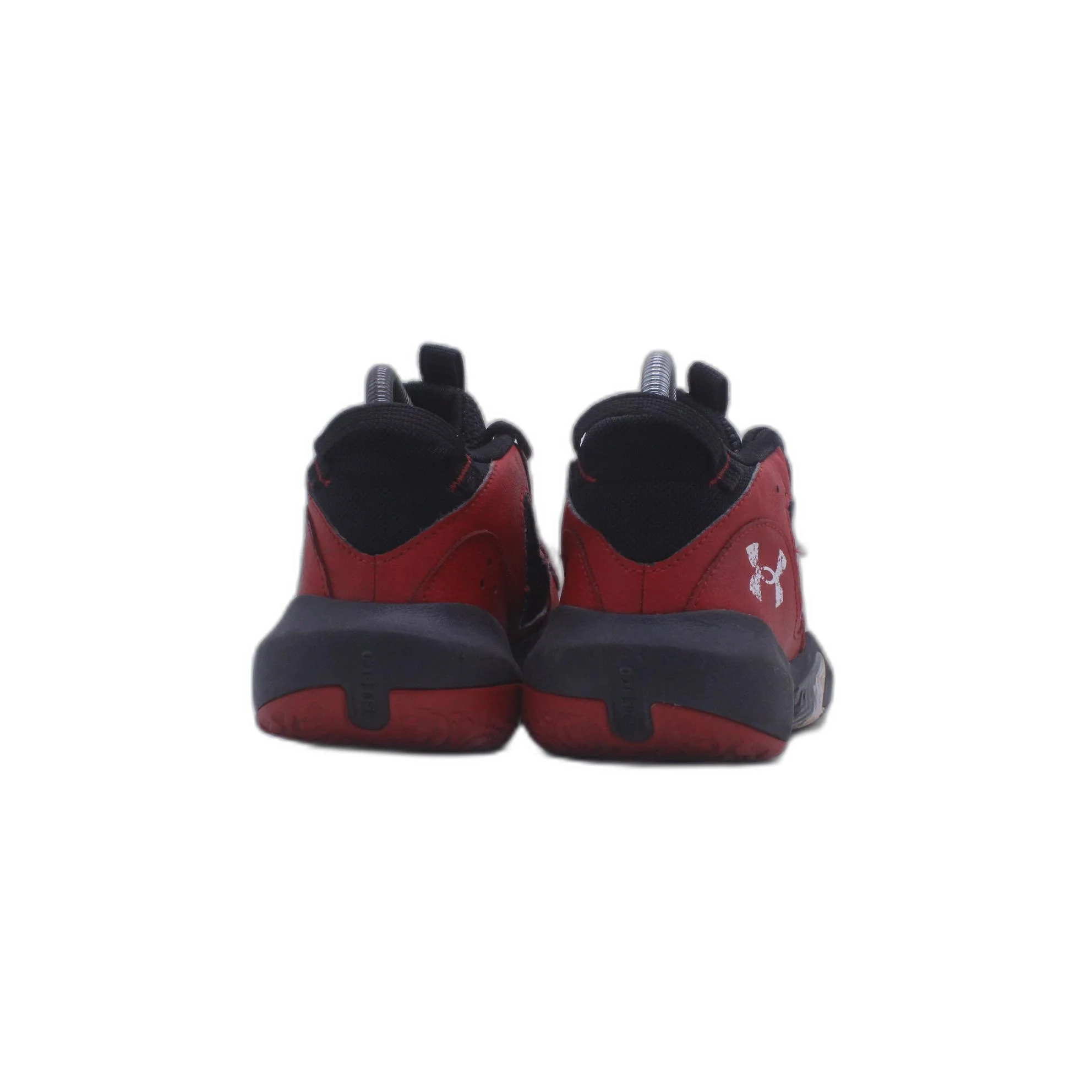 Under Armour Men's Lockdown 6 Red Black Basketball Shoe - Image 4