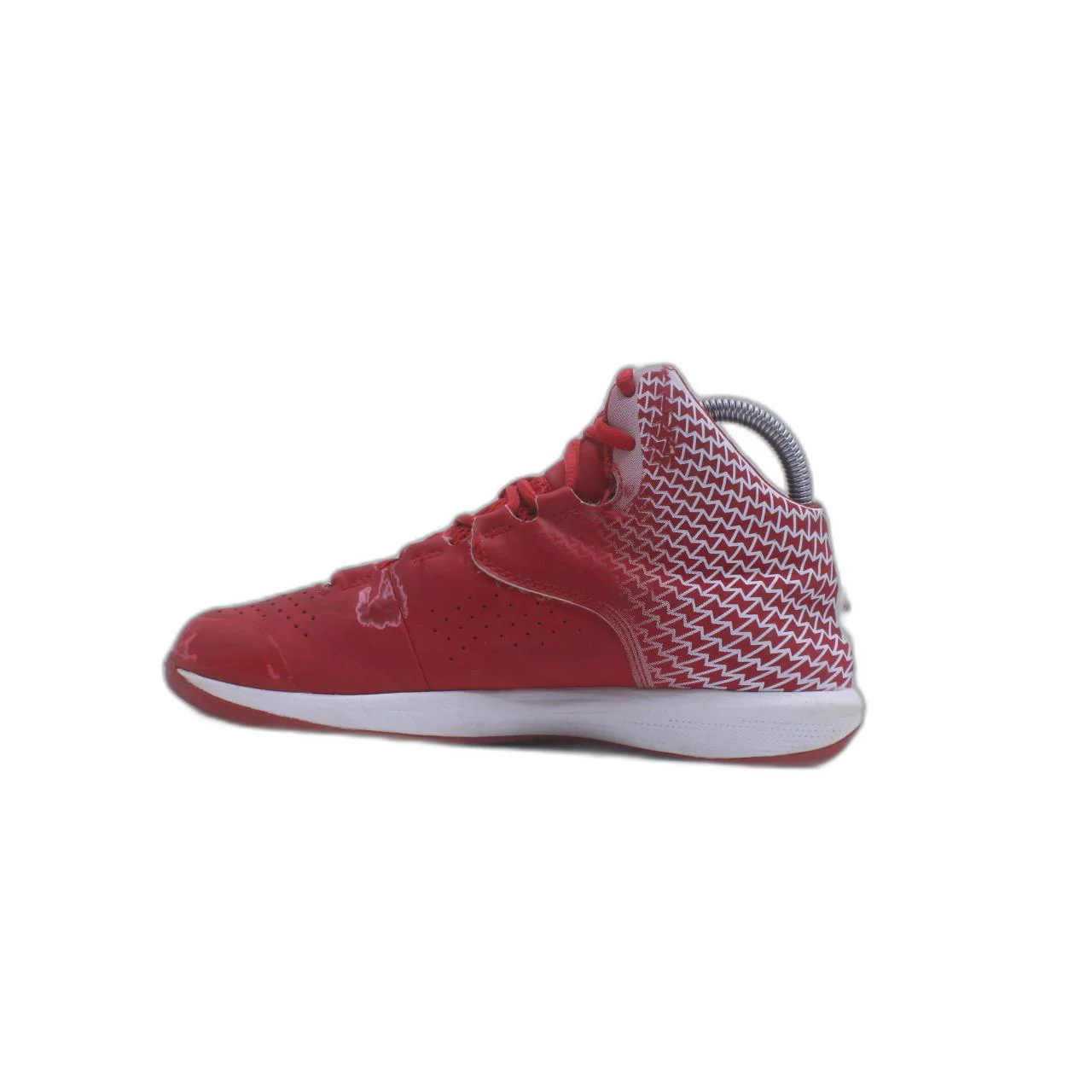 Under Armour Red White Micro G Torch Basketball Shoe - Image 2