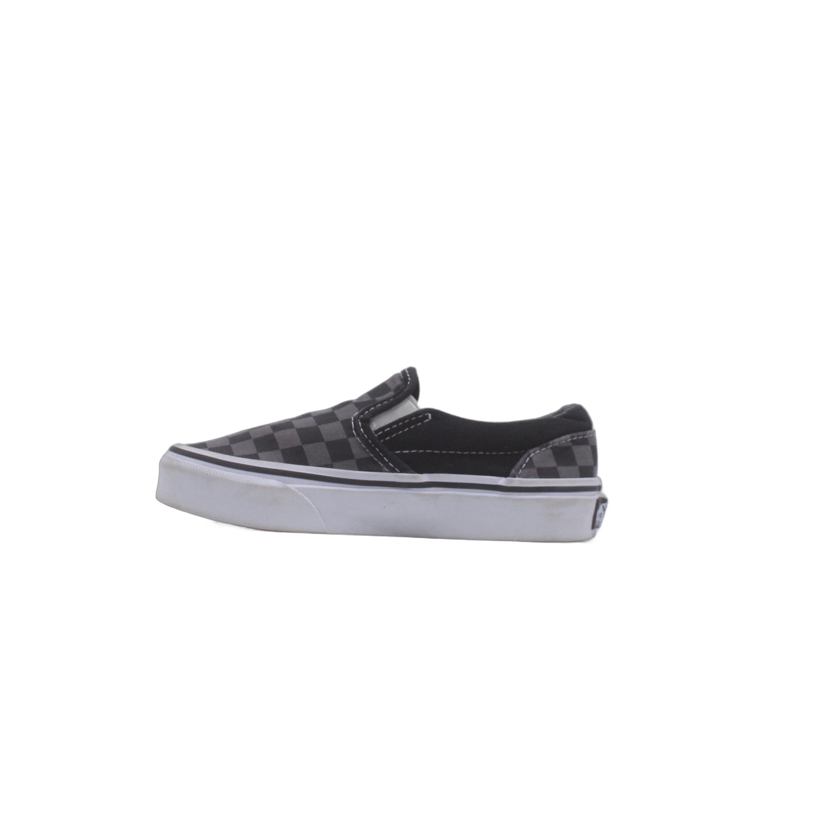 VANS Checkerboard Slip On Black Gray Shoe - Image 2
