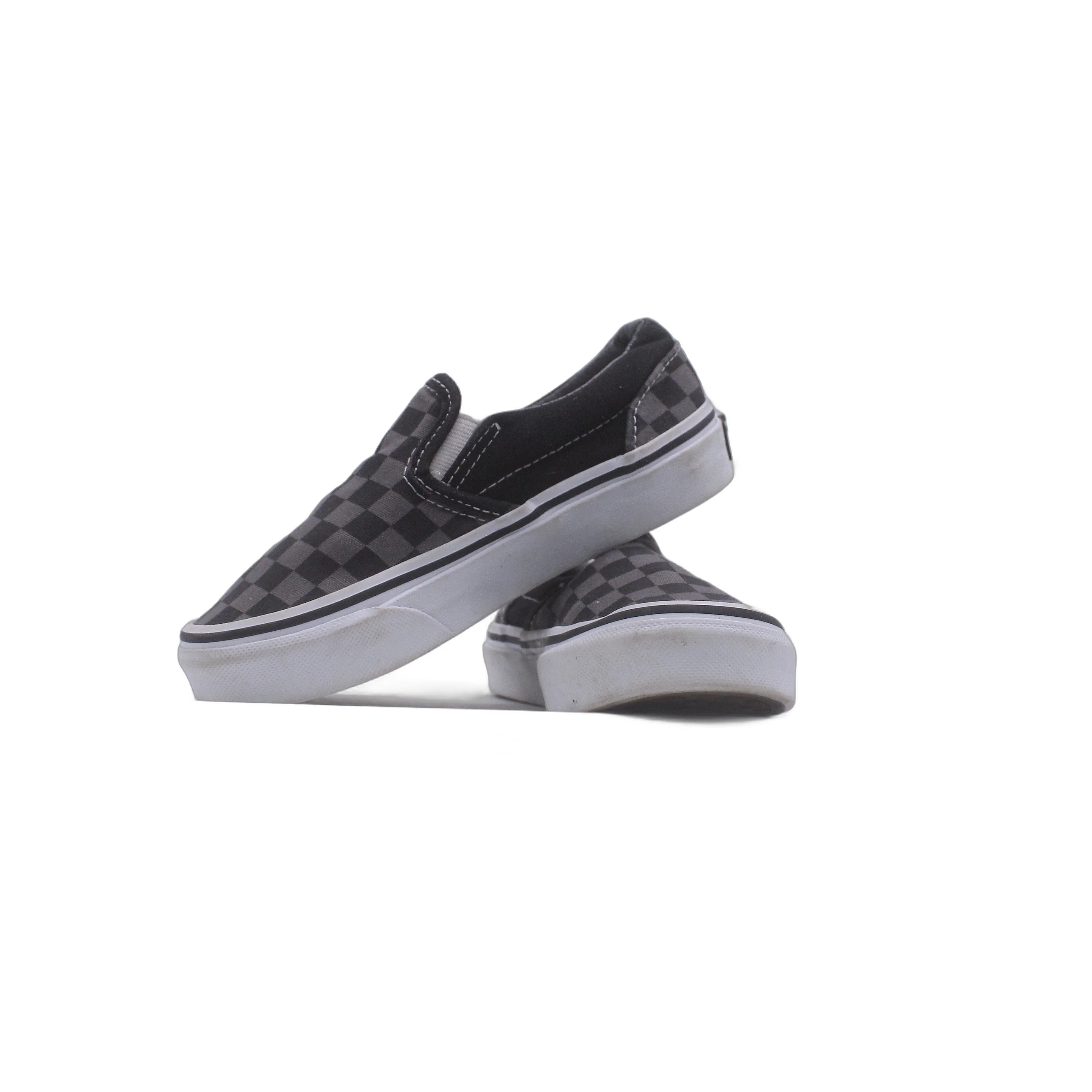 VANS Checkerboard Slip On Black Gray Shoe - Image 5