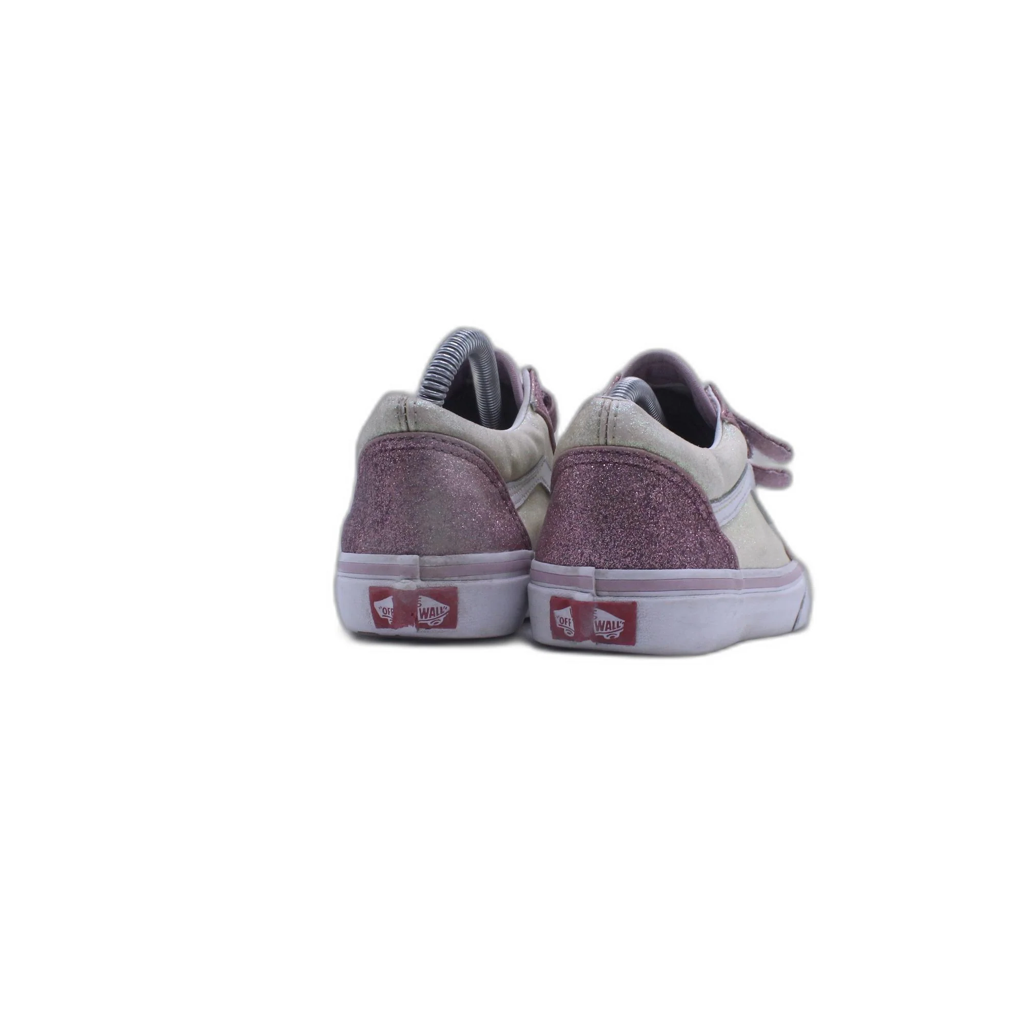 Vans Kids Old Glitter Pink Two Tone Strap - Image 3