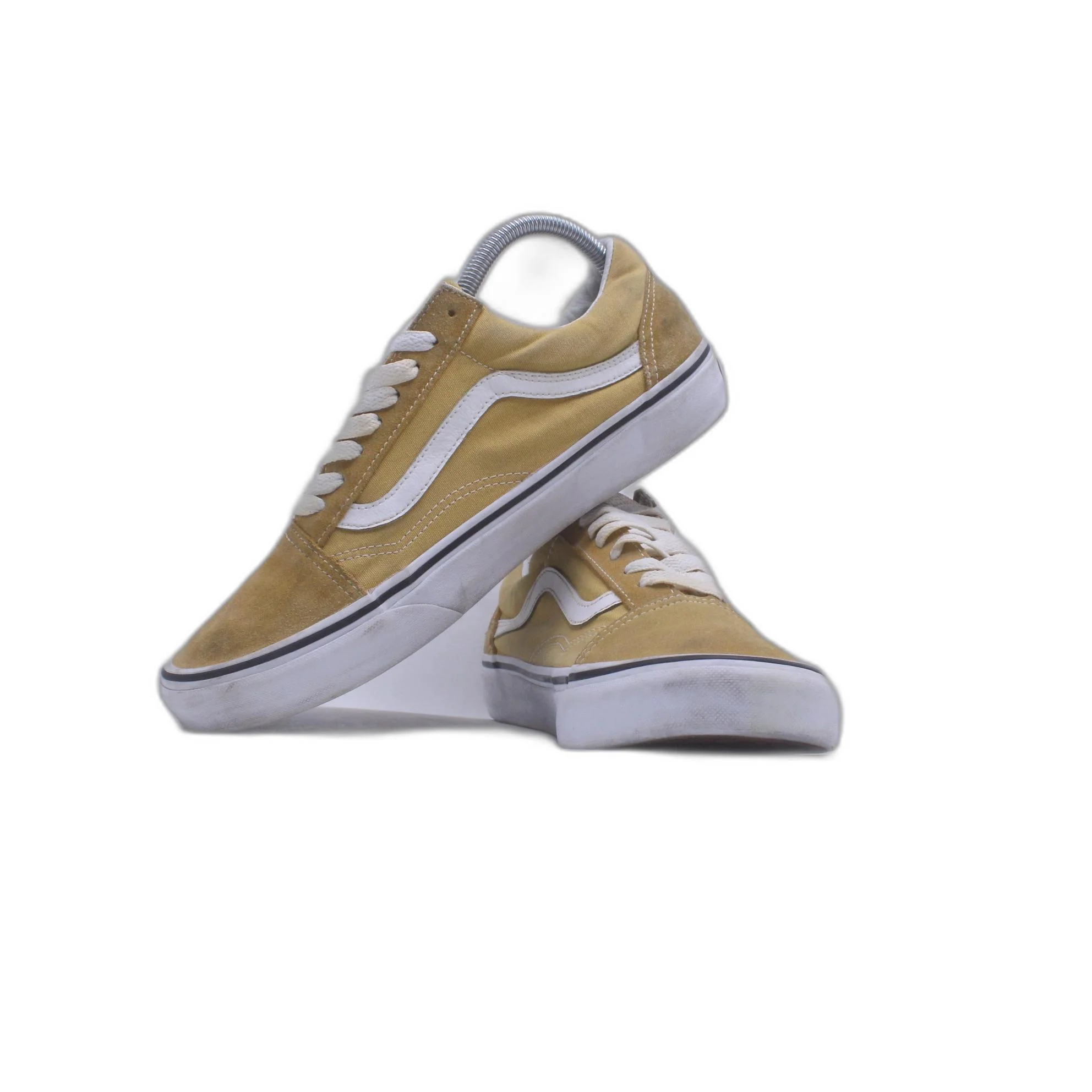 Vans Off The Wall Yellow Glitter Shoe - Image 5