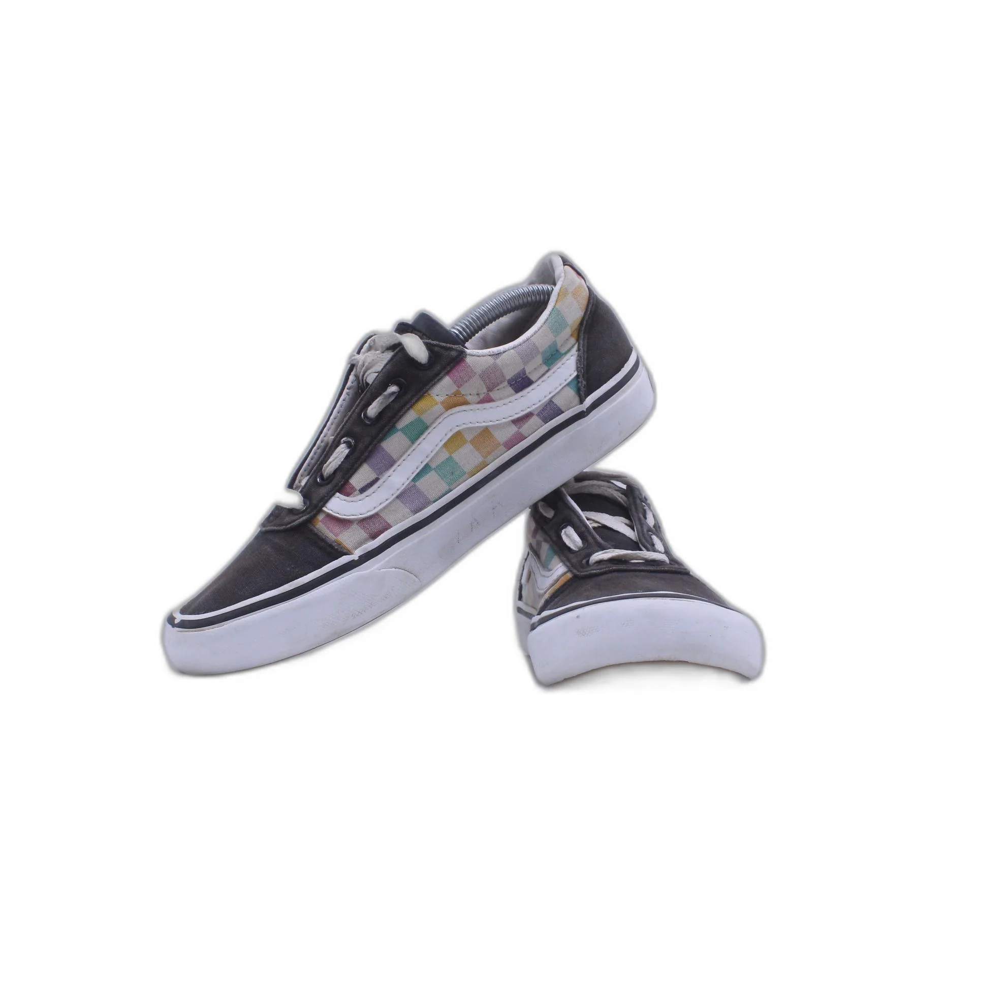 VANS Old Skool Checkered Black/Rainbow - Image 3