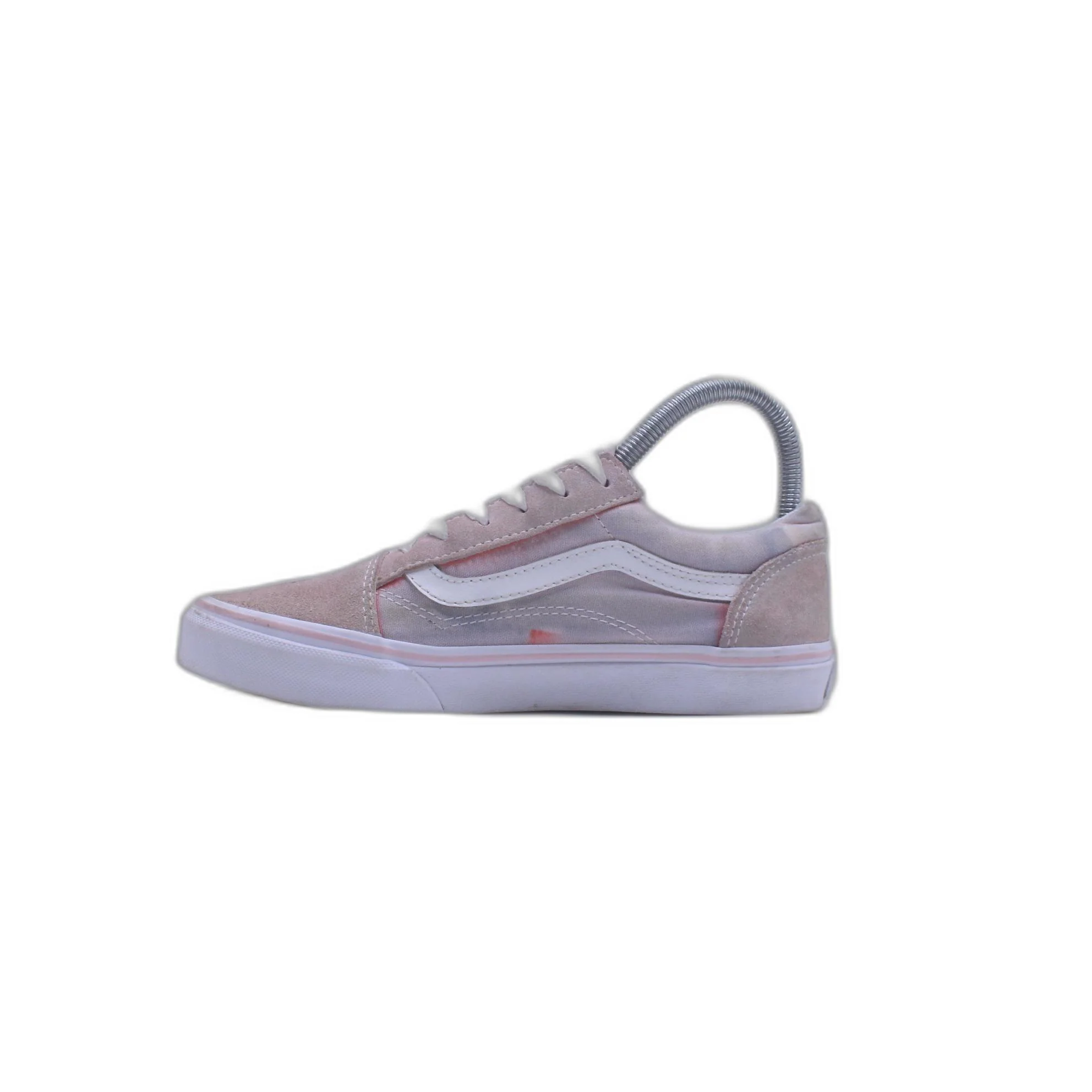 Vans Old Skool Light Pink/True White Skate Women’s Shoe - Image 2