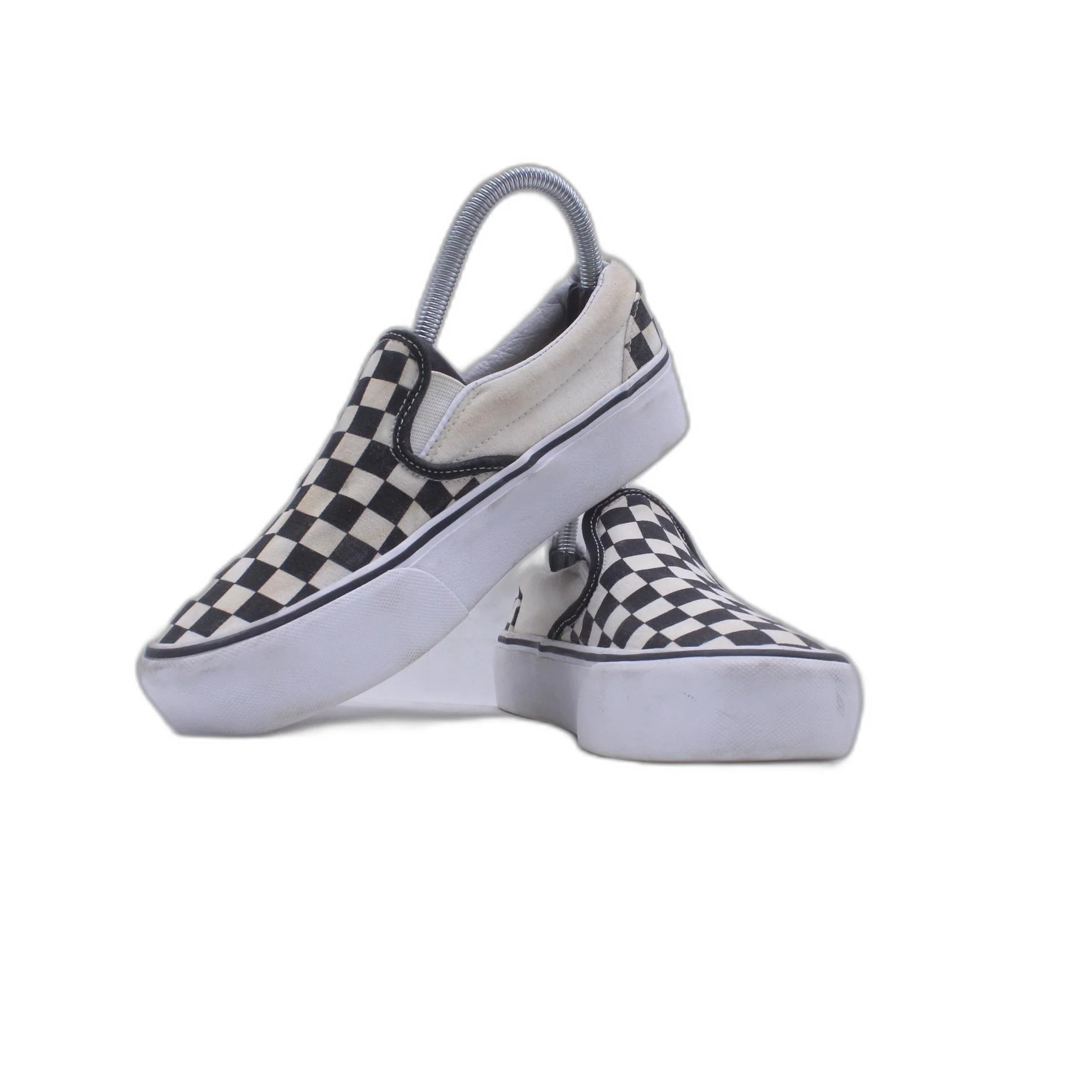 Vans Slip Ons Black White Checkered Shoe - Image 5