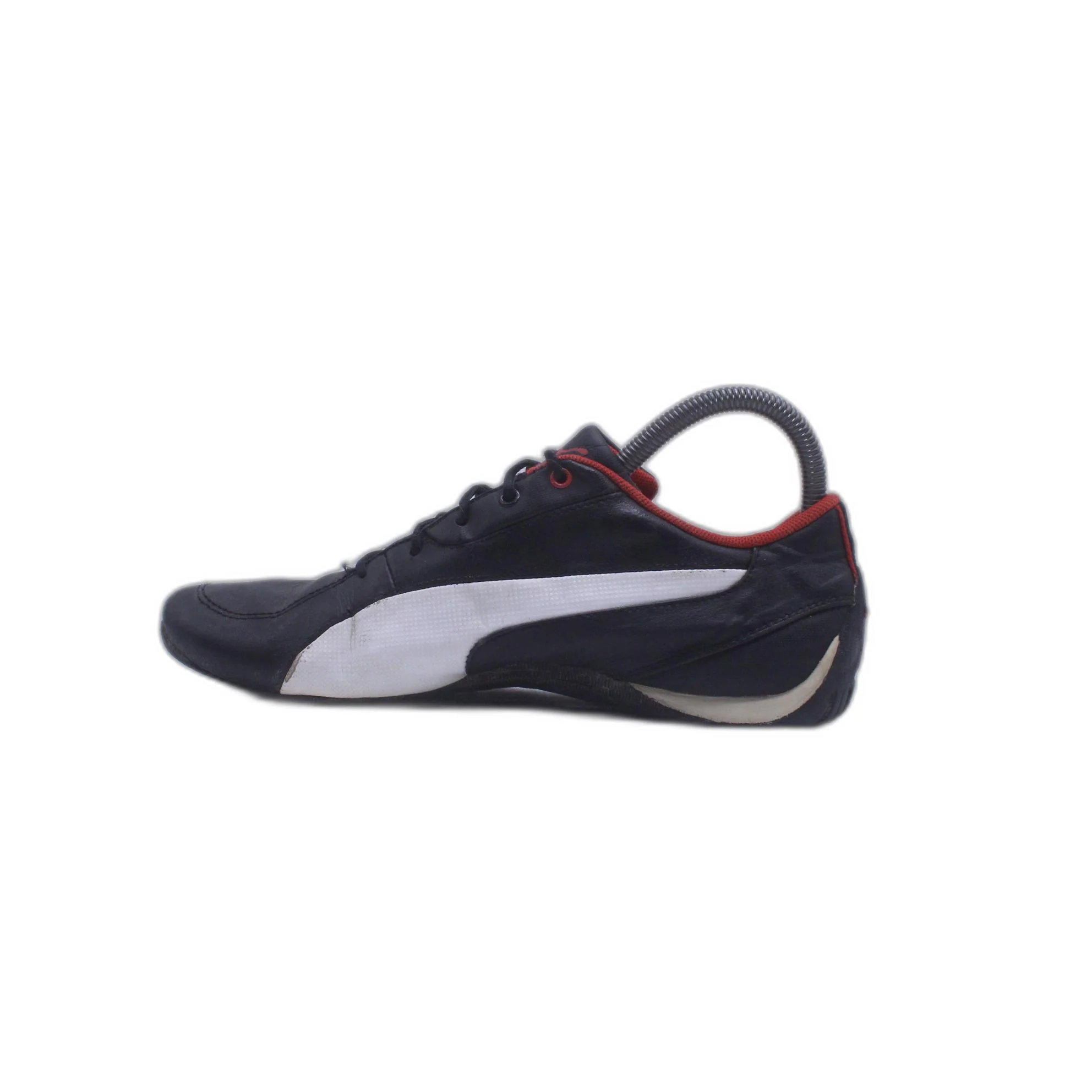 Vintage PUMA Y2K 00's Archives Moto Black Leather Shoe - Image 2