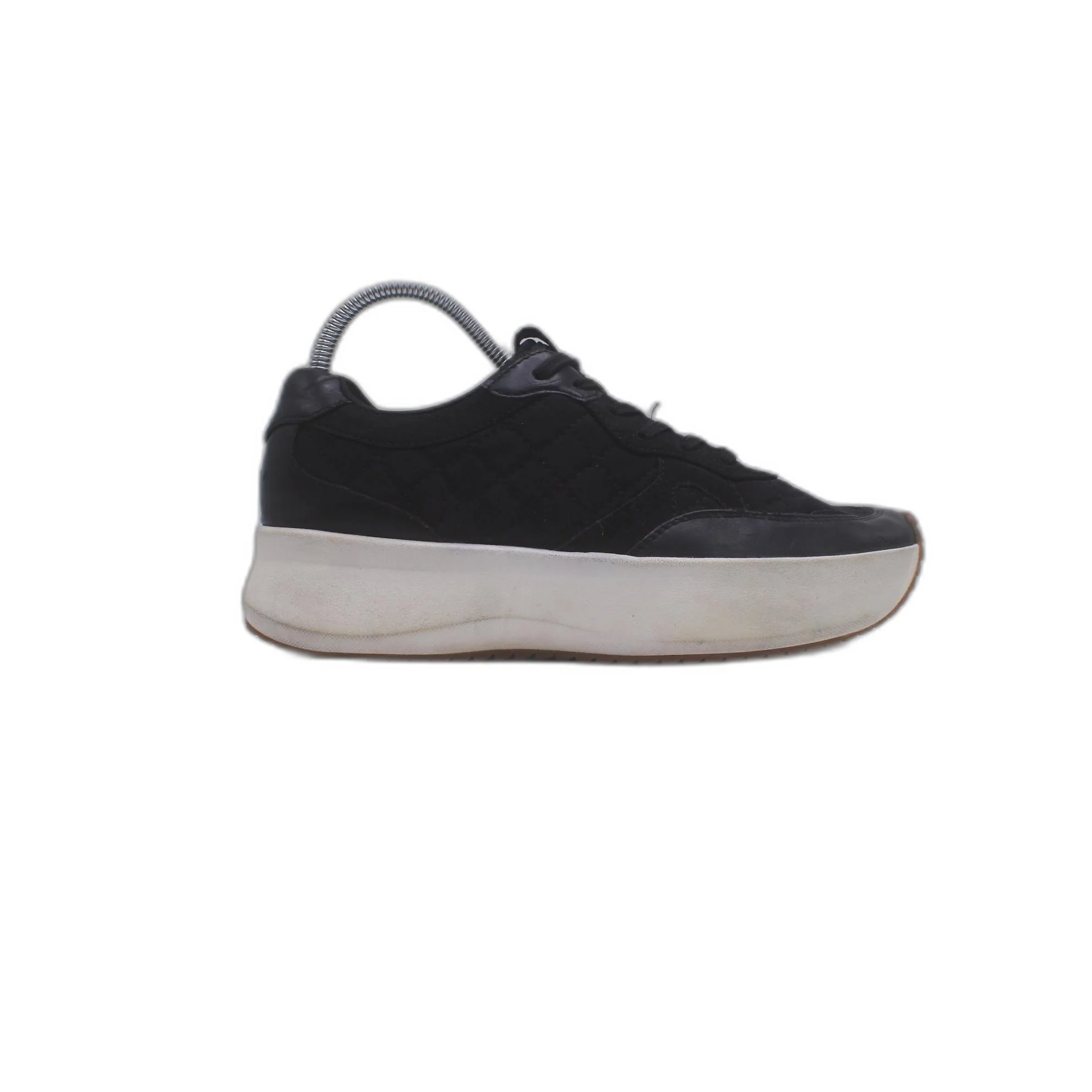 Zara Natural Beige Metalic Mesh Chunky Sole Sneaker